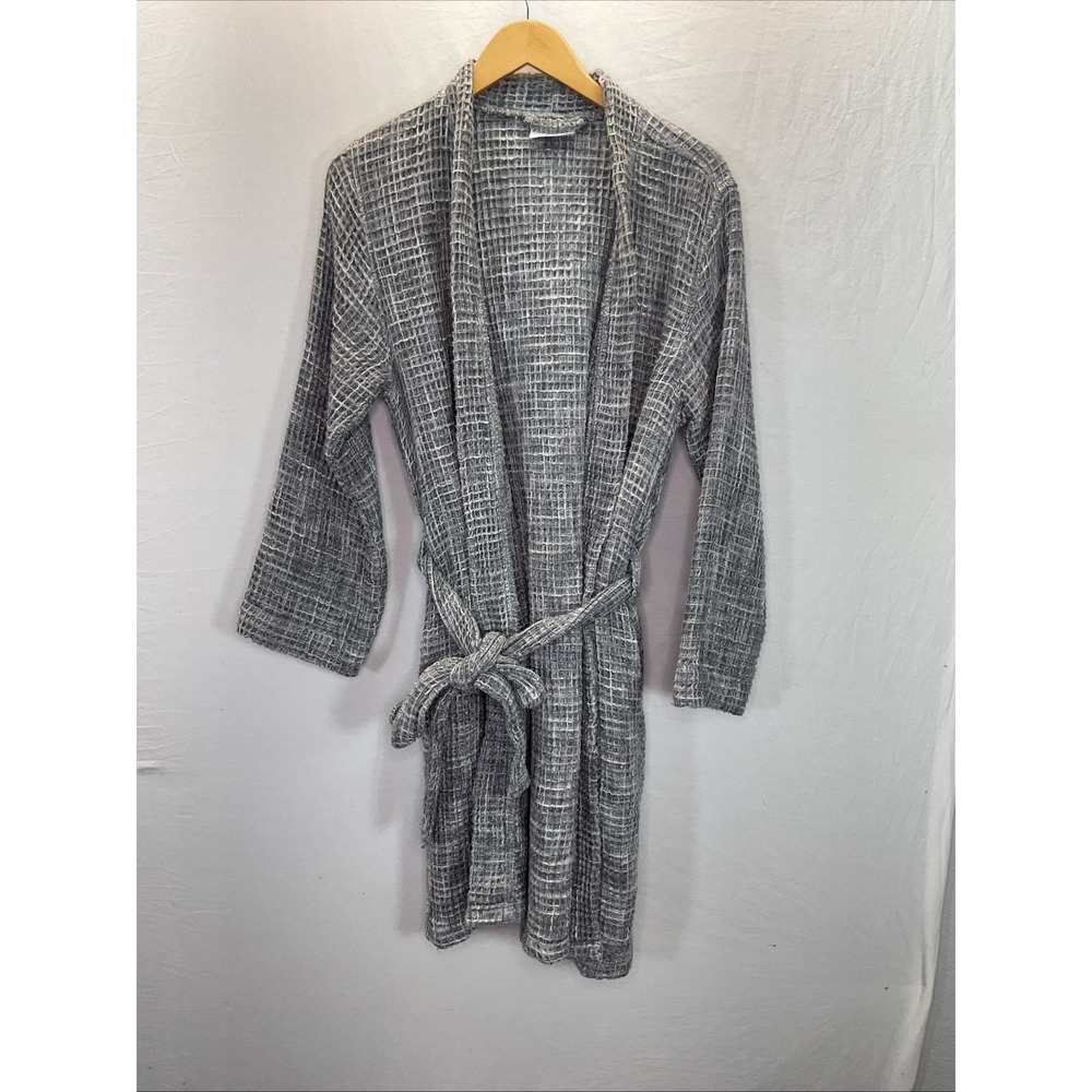 Parachute Robe Womens MD 100% Cotton Tie Waist Waffle Bath Comfort Turkish